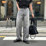 LMN Kubo Slit Curved Denim Pants (3 colors)