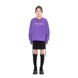 Sports Dept Logo Piping Nylon Pullover - Purple