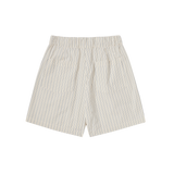 25SS ストライプセットアップルーズフィットショートパンツ アイボリー