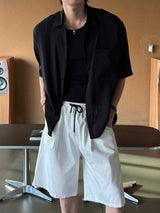 [SET] LMN Martin Air Cool Oversized Linen Shirt + Niel Air Cool Linen Bermuda Pants