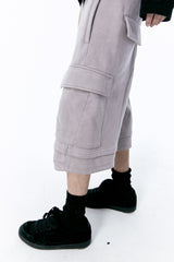 VINTAGE OVER SWEAT SHORTS (GRAY)