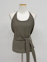 [SET] Flannel Halterneck Skirt Two-Piece