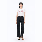 Miss Baker Embo Needle T-shirts White