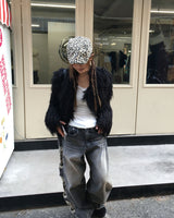 (Unisex) カモフラージュデニムパンツ