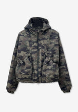 GA Camou Padding Crop Hoody Jumper