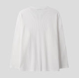 Waffle Button Wide Long Sleeve