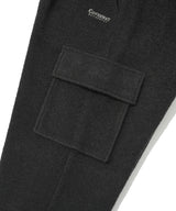 Bouclé Jersey One-Tuck Semi-Wide Cargo Pants Charcoal
