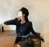 [BELLIDE MADE] スリムフィット, ツートーンレイヤードTシャツ