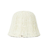 VZ Label Cable Knit Bucket Hat / Ivory