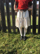 metallic frill skirt (3color)