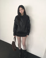 ハイネックレザージャケット