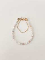 Cloudy Beads Initials Bracelet