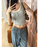 Layered lace sleeveless(4color)