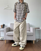 ベーシックコットンワイドパンツ
