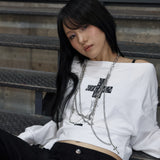 BOATNECK RIBBON TIE SWEATSHIRT (WHITE) F25ZB018