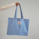 red stitch eco bag-sky