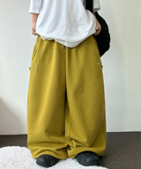 ビビッドキーリングスナップバルーンロングパンツ❤💚🩶🖤5カラー
