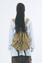 Butter string multi-pocket backpack