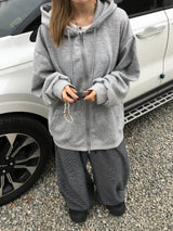 Uni Over Two-Way Zip-Up Hoodie (7c)