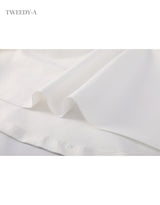May pintuck flare long skirt