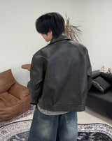 メイソンフックレザージャケット