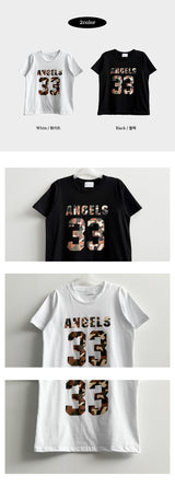 The On Vintage Number カモ半袖Tシャツ