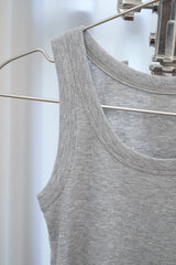 ベーシック リブ スリーブレス (Gray)