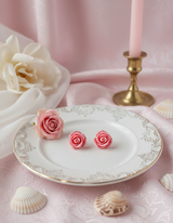 [Hearts2Hearts Ana Piercing] Petit Rose Cabochon Piercing - Pink