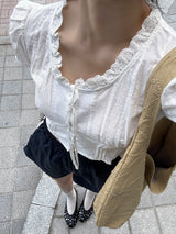 [MADE] Rollton Nylon Lace Banded Waist Short Pants