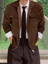 Moru Golden Crop Jacket (Men's Jacket / Corduroy Cardigan)
