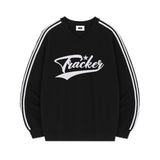 TRACKER SPORTY TRACK V-NECK OVER FIT SWEATSHIRT (4color)