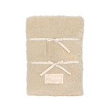Fur RIbbon notebook pouch_beige