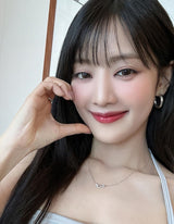 [(G)I-DLE Minnie, Jung Yonghwa Worn] グラムインターロックストーンセッティング925シルバーネックレスN037-01G