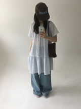 YWDフラワー ラウンド ワンピース (2color)