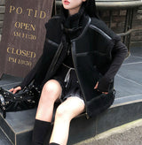 [BELLIDE MADE] Rowin, High-Neck Mouton Vest