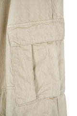 Slav pintuck cargo banding pants