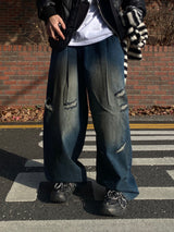 Lang Denim Balloon Wide Pants