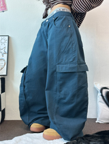 オーバービッグカーゴバルーンコットンパンツ🤎🩵2カラー