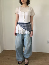Ruffle Deep Crewneck Nashi (3color)
