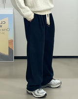 コージーフリースワイドスウェットパンツ