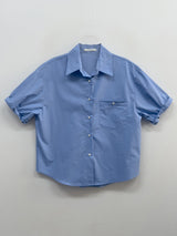 Leon Poplin Roll-up Short Sleeve Shirt