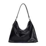 [Haesu Collaboration] Contour Shoulder Bag (Leather Black)