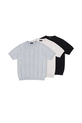 リネンブレンドニットTシャツ