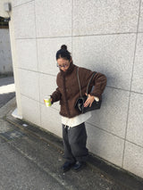 コーデュロイワイドレッグパンツ (2color)