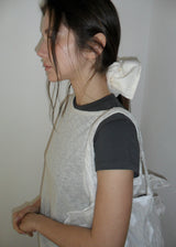Linen Shirring Sleeveless Top_Beige