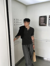 No.1322 PMヘンリーネックゴルジハーフTシャツ (4color)