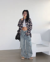 cargo strap jogger & wide jeans