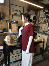 ブリアナヨム起毛ハーフTシャツ（3c）