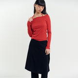 Wrap Skirt Pants Black