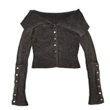 Button off knit